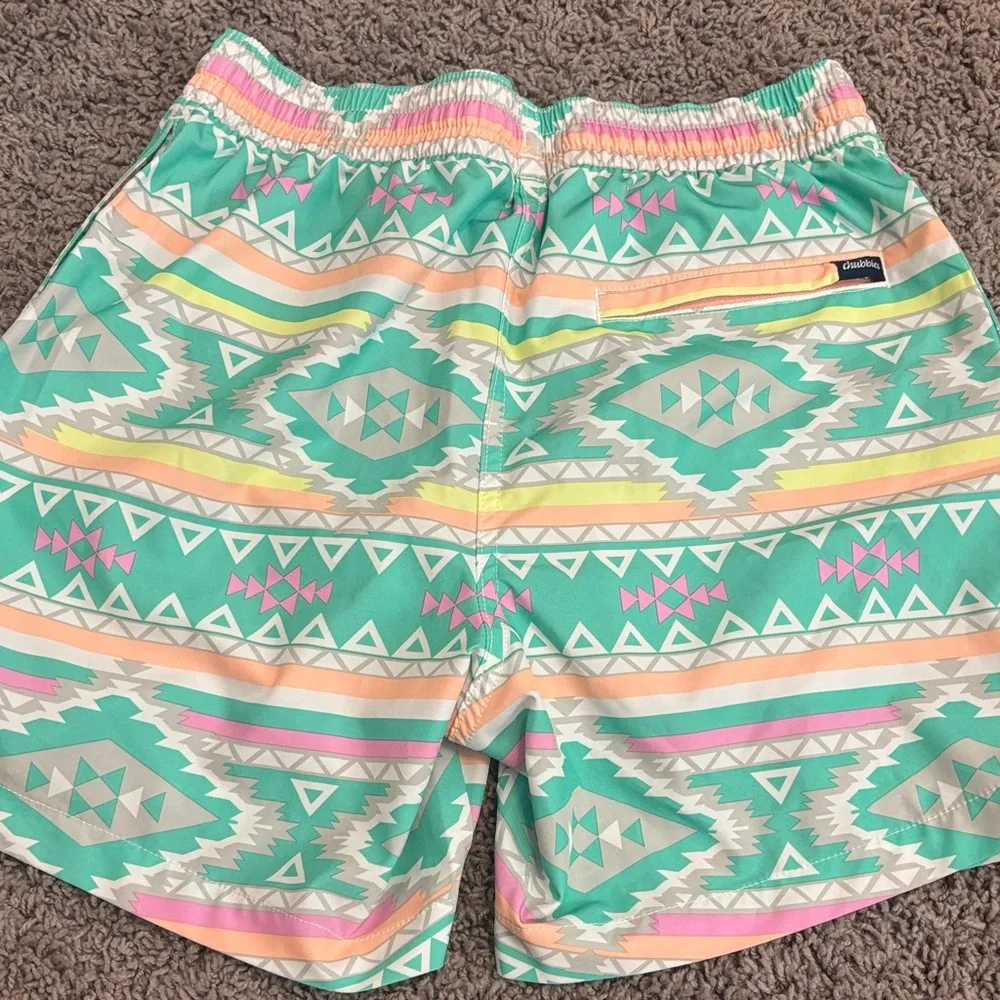 Mint Aztec Print Drawstring Shorts chubbies en fuego S 5.5 inseam